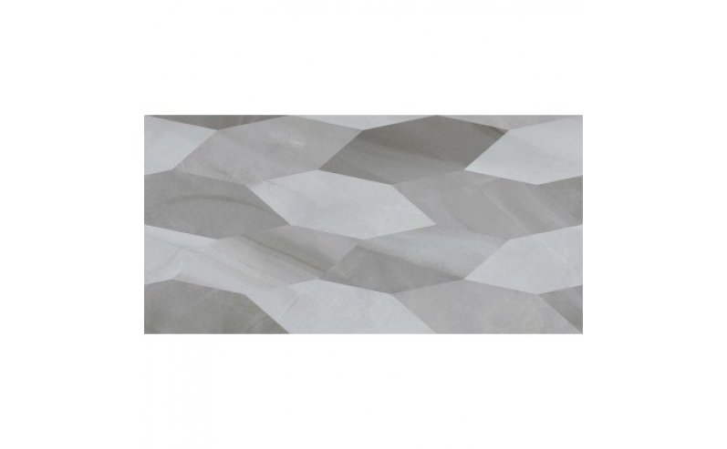 настенная плитка Голден Тайл Lazurro Leaves серый декор 30х60 фото